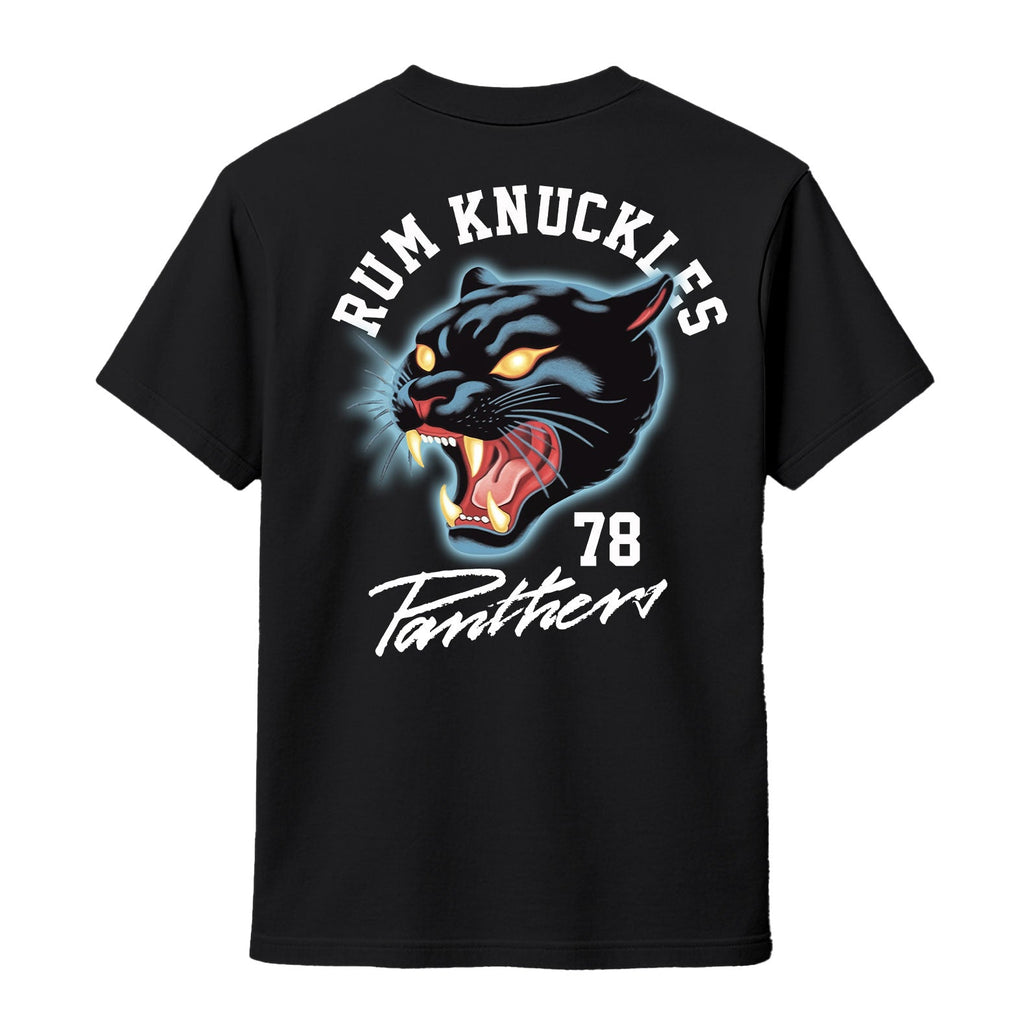 Rum Knuckles - Panther T-Shirt - Black