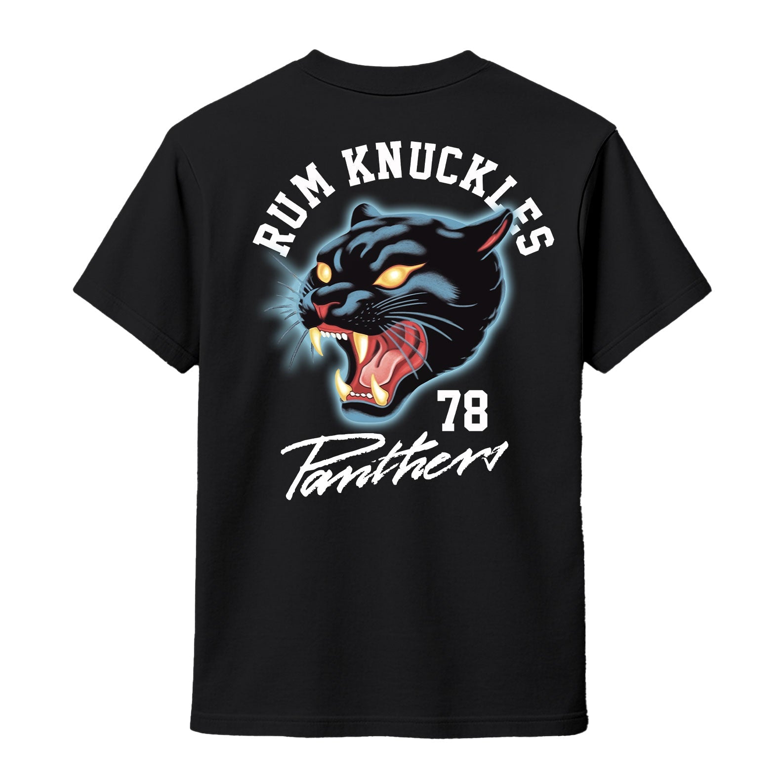 Rum Knuckles - Panther T-Shirt - Black