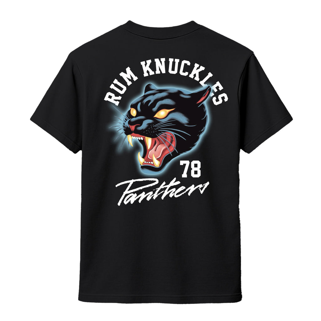 Rum Knuckles - Panther T-Shirt - Black