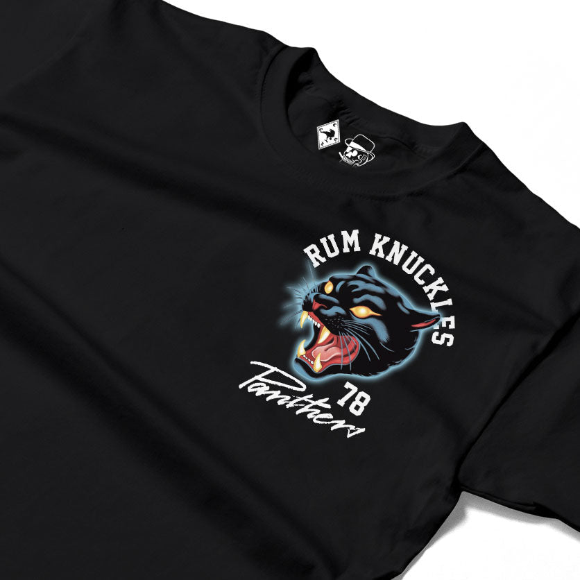Rum Knuckles - Panther T-Shirt - Black