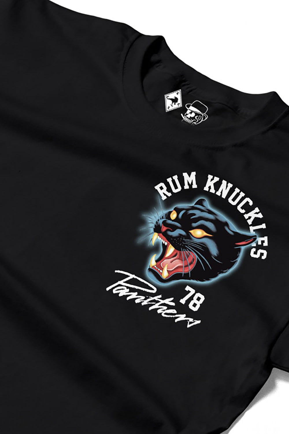 Rum Knuckles - Panther T-Shirt - Black