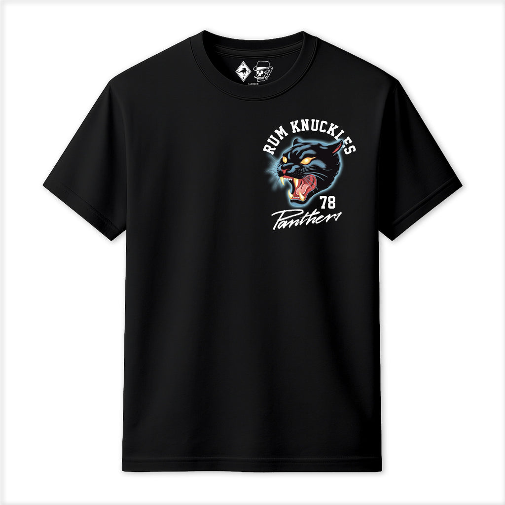 Rum Knuckles - Panther T-Shirt - Black