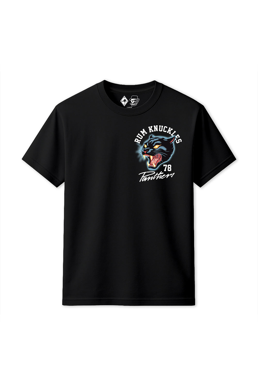 Rum Knuckles - Panther T-Shirt - Black