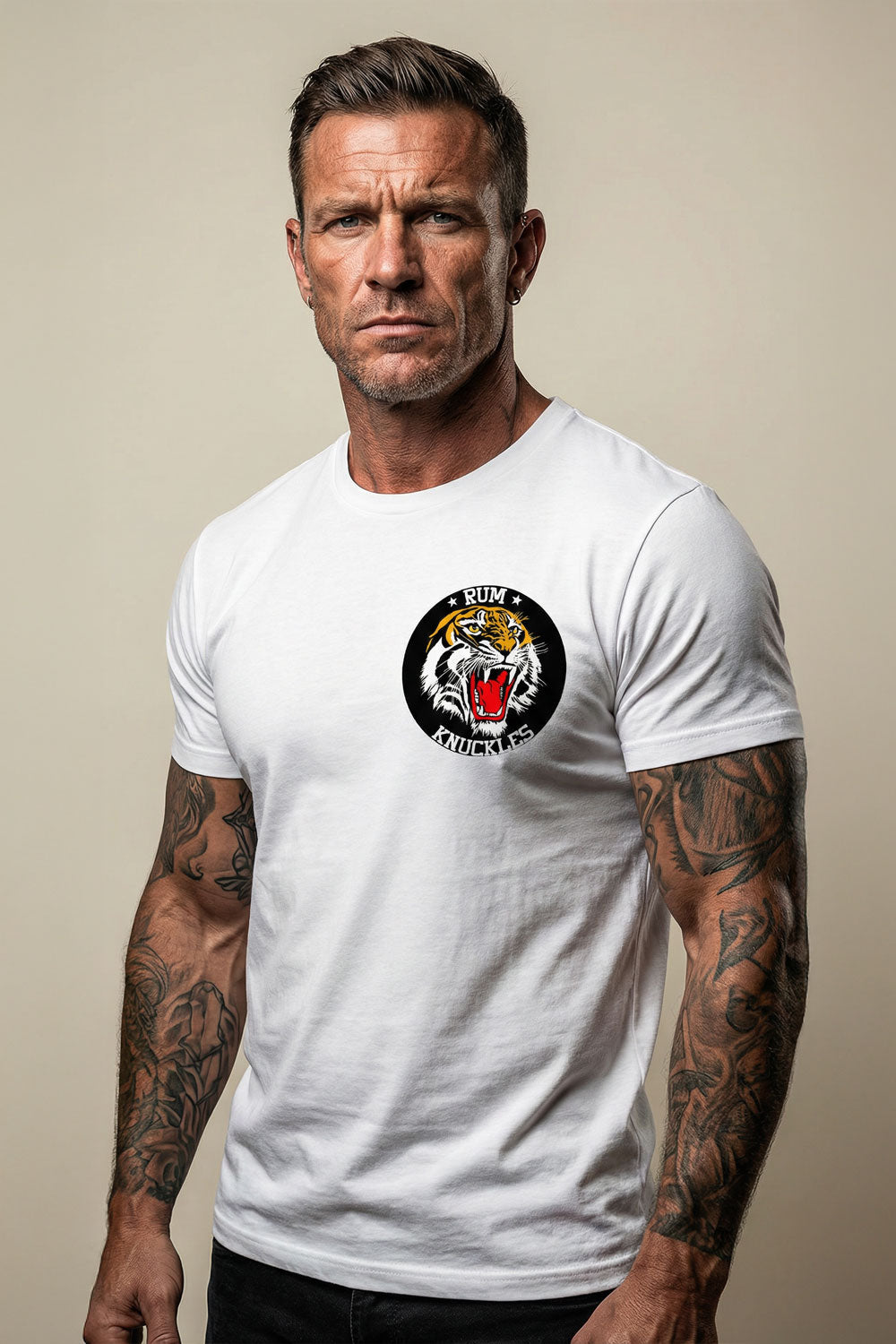 RK BANTAMS Tiger T-Shirt - White