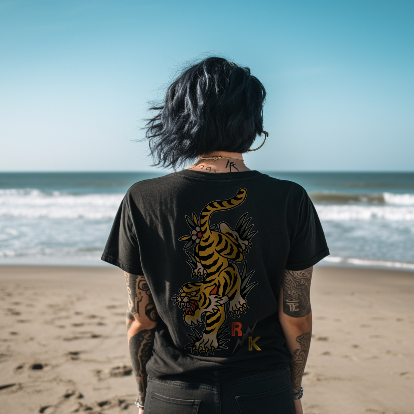 Tattoo Tiger Women's T-Shirt