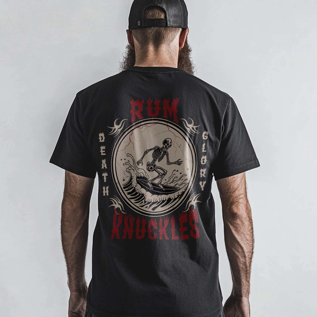 RUM KNUCKLES DEATH RIDER T-SHIRT Black