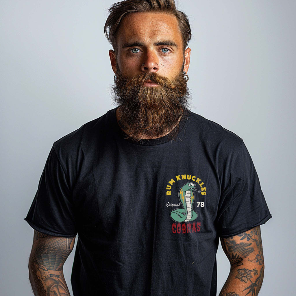 RUM KNUCKLES RK COBRAS T-SHIRT Black