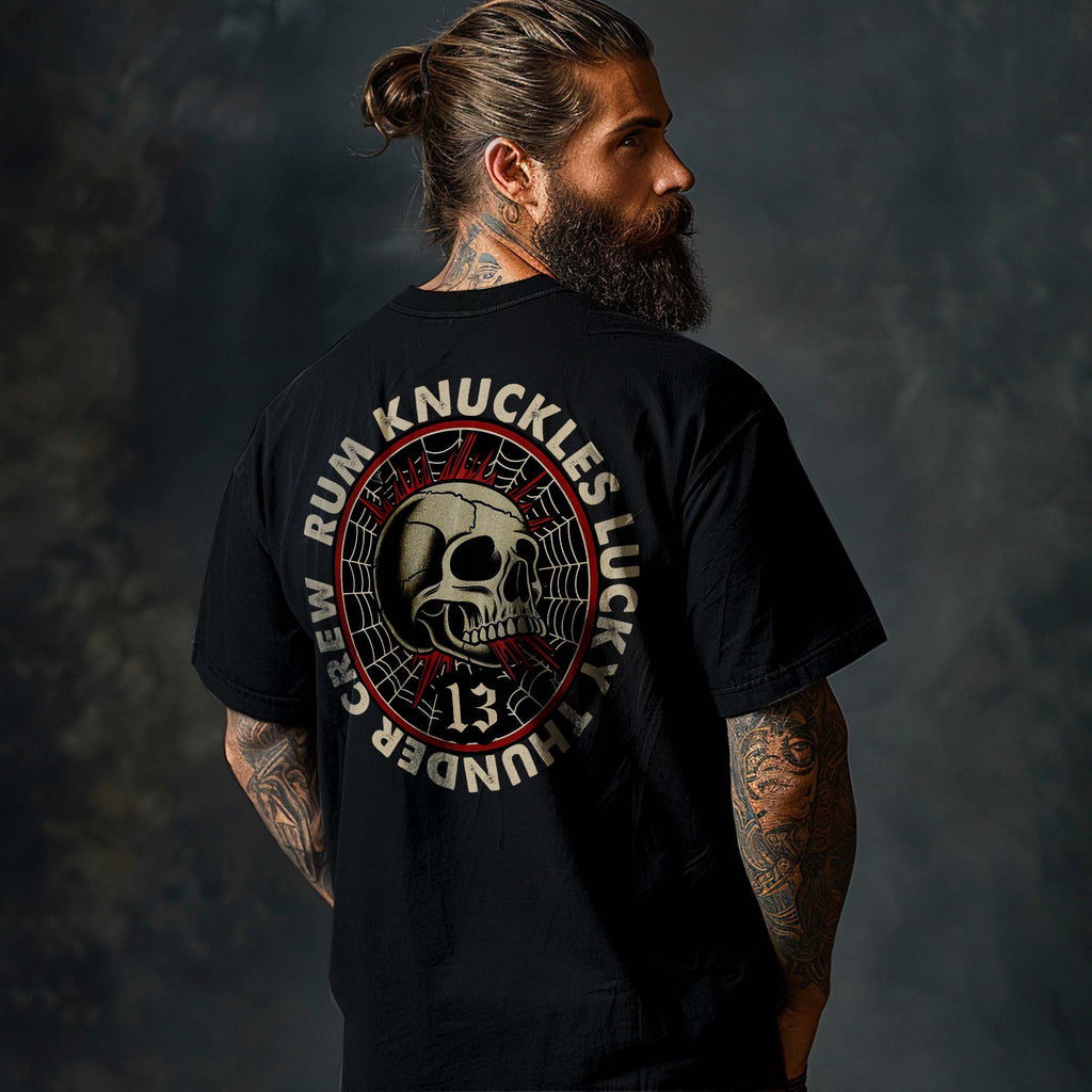 RUM KNUCKLES RK LUCKY THUNDER T-SHIRT Black