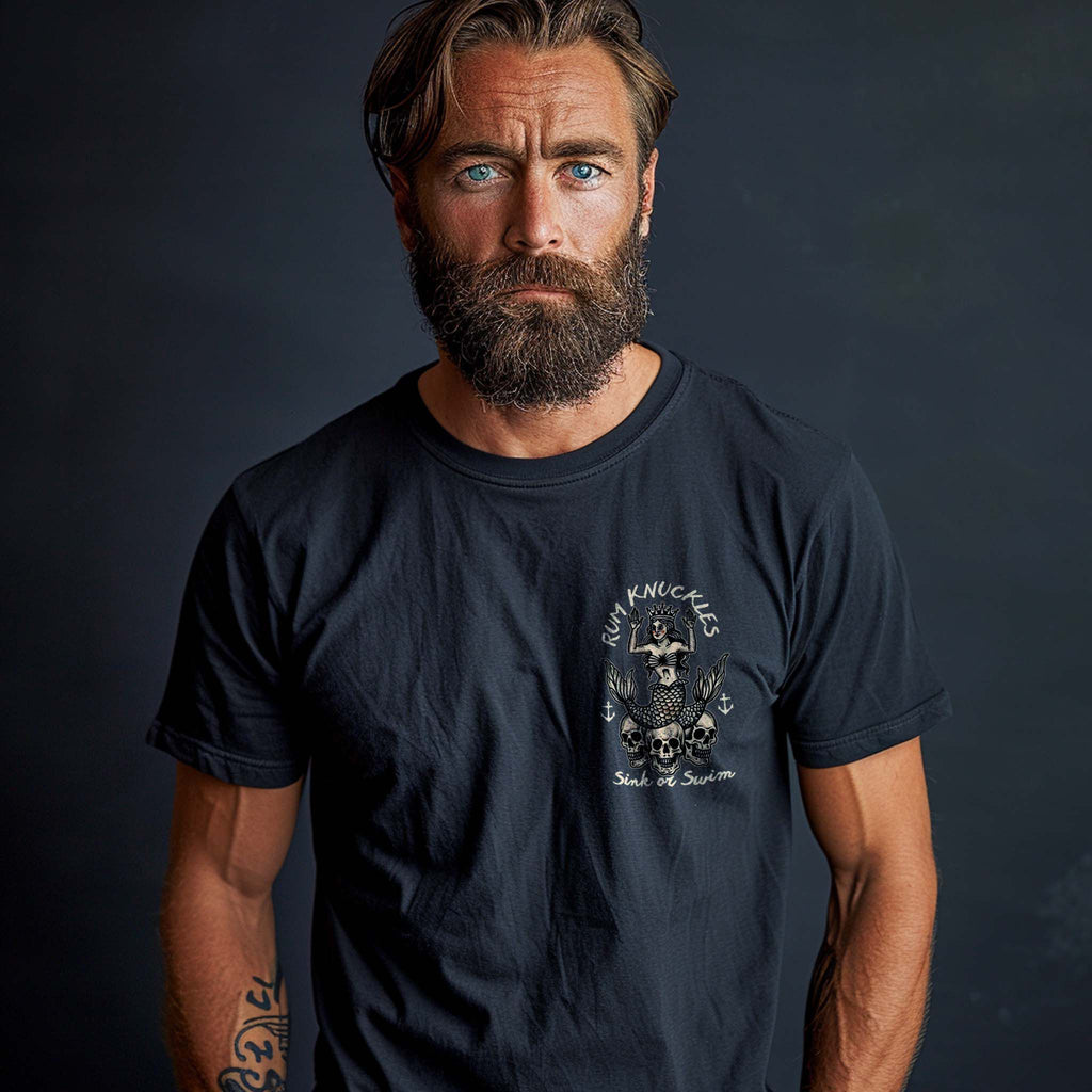 RUM KNUCKLES RK MERMAID T-SHIRT Black