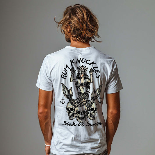 RUM KNUCKLES RK MERMAID T-SHIRT Black