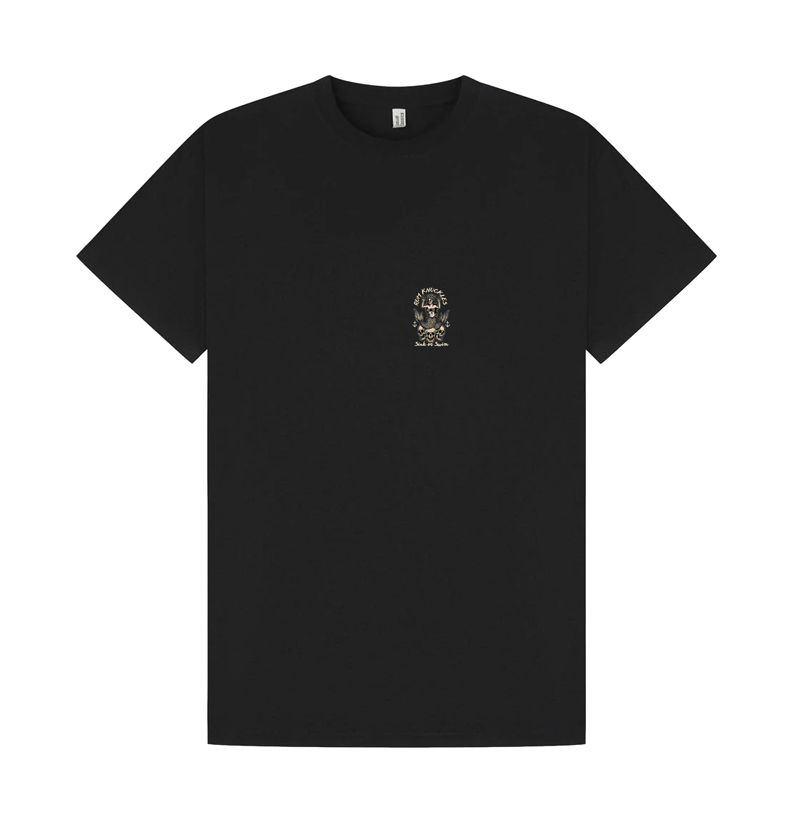 Black Printed T-shirt Front