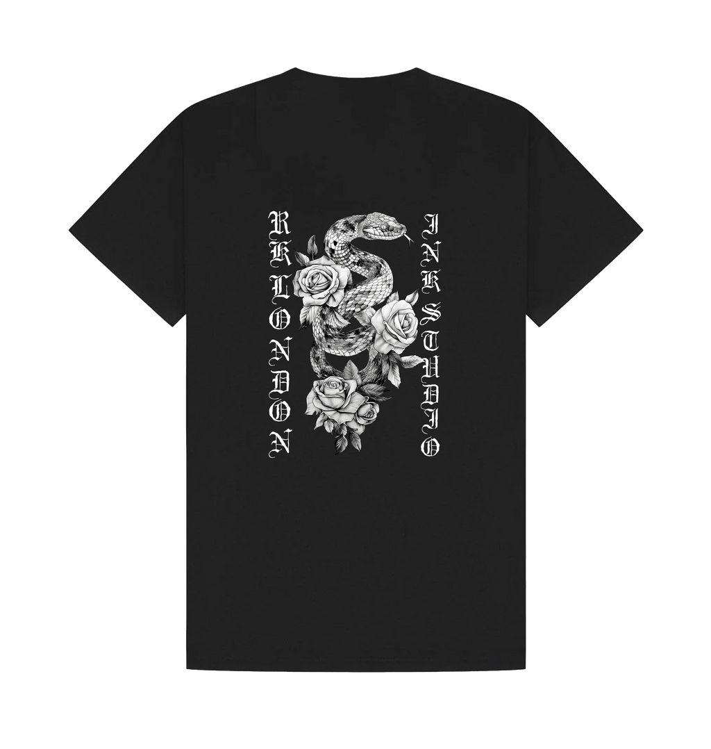 Black Printed T-shirt Back
