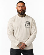 RUM KNUCKLES RK RODEO Long Sleeve Tee - Ecru - model front