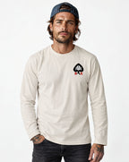 RUM KNUCKLES RK SPADE 13 Long Sleeve Tee - Ecru - model front