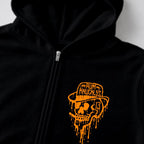 RUM KNUCKLES RK DRIP SKULL ORANGE Zip Hoodie - detail