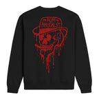RUM KNUCKLES RK DRIP SKULL RED Sweatshirt - back