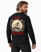 RUM KNUCKLES DEATH RIDER Long Sleeve Tee - model back