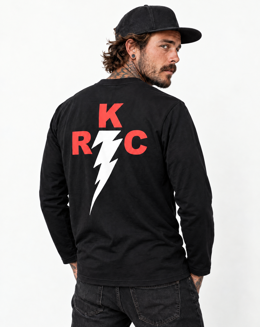 RUM KNUCKLES RKC Long Sleeve Tee - model back