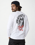 RUM KNUCKLES DEATH OR GLORY Long Sleeve Tee - model back