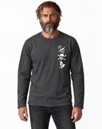 RUM KNUCKLES RK TOTEM Long Sleeve Tee - Charcoal - model front