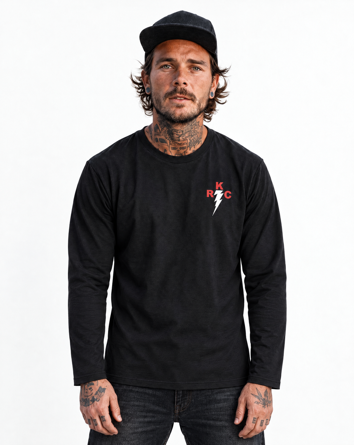 RUM KNUCKLES RKC Long Sleeve Tee - model front