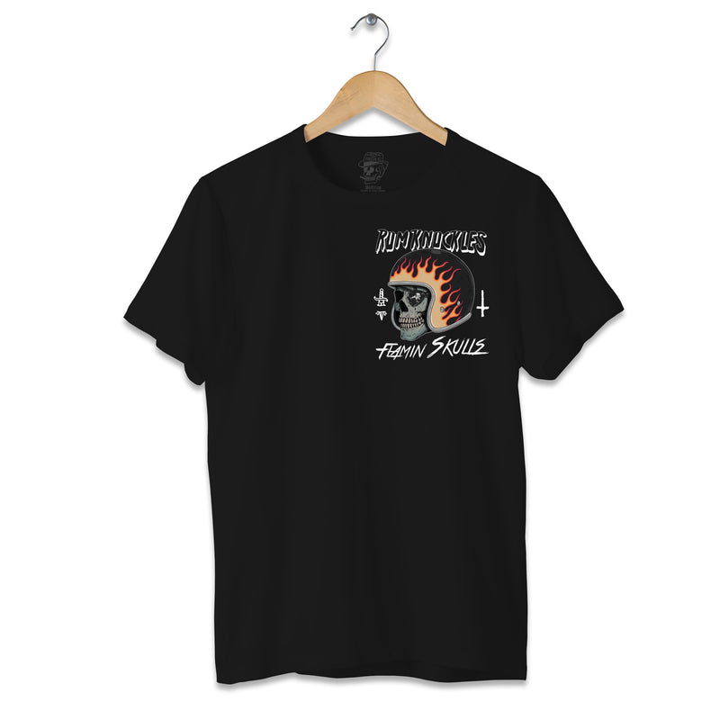 FLAMIN' SKULLS Kurzarm-T-Shirt
