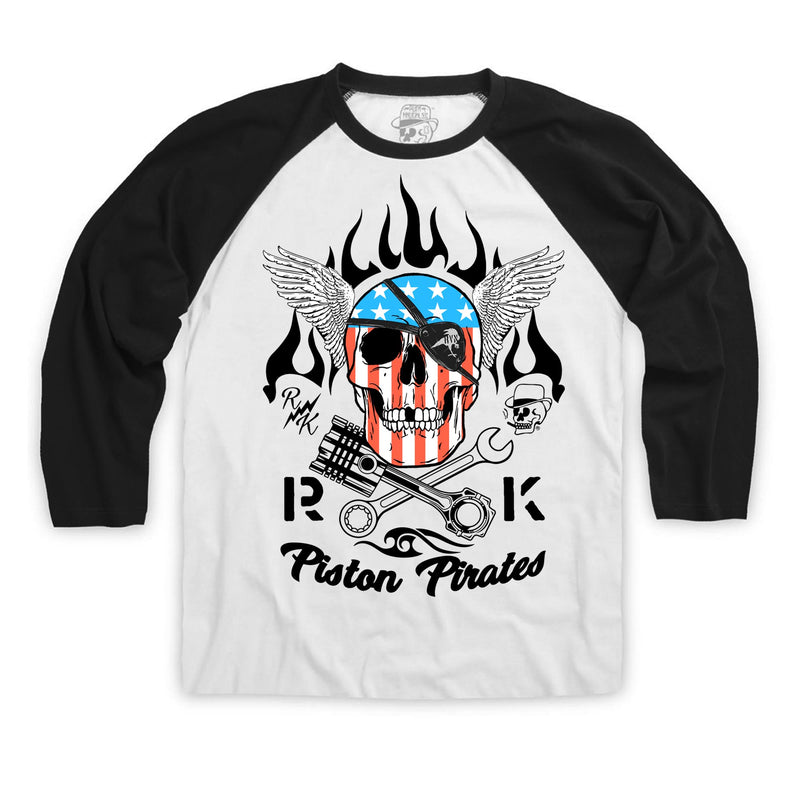 PISTON PIRATES Raglan-T-Shirt