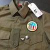 Camisa skater militar con botones RK