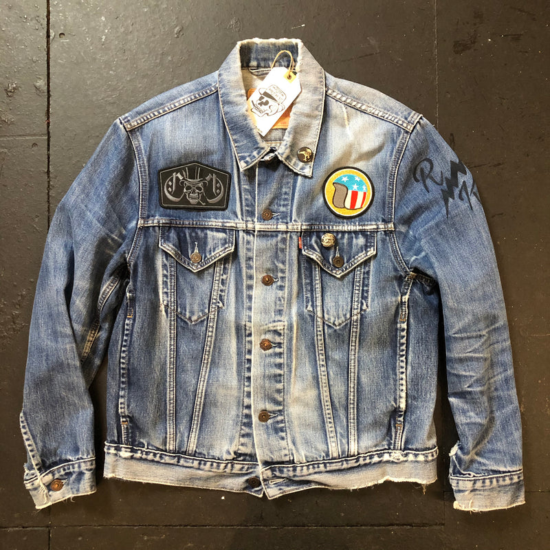RK Smokin' Skull x Easy Rider Reworked Vintage Levi’s Denim Jacket