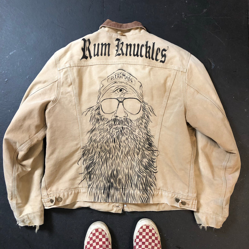 RK Reworked Vintage Carhartt Workwear Jacket - Beardy Man, RK Skull